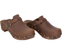 Sanita Ladies Open Clog Legno-Kristel Open Antique Brown EUR 41 Marrone