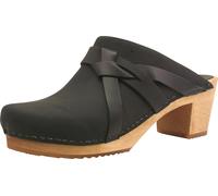 Sanita Ladies Open Clog Wood-Manuella Square Open Nero EUR 42 Nero