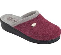 Sanital Light - 386 - Pantofola Lana Cotta Donna, Calda e Comoda per Inverno, Soletto in Panno, Suola Poliuretano, Bordo 38