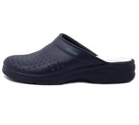 Sanital Light Ciabatta Pantofola Uomo Sanitaria da Lavoro in Pelle Blu, 754 (Blu, Numeric_43)