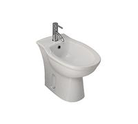 Sanitari bagno bidet monoforo a terra, Karla Rak, ceramica bianca