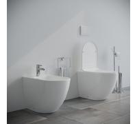 Sanitari bagno ceramica filo muro a terra VASO WC COPRIVASO BIDET Fast RIMLESS