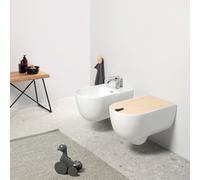 Sanitari Bagno Sospesi Rimless 52x35 cm in Ceramica Bianca THE ONE