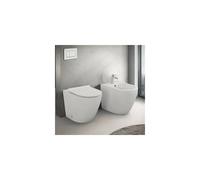 Sanitari filo muro senza brida con copriwater soft-close Tokyo