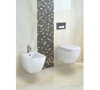 SANITARI SOSPESI COPRIVASO A CHIUSURA RALLENTATA SOFT VASO WC SEDILE BIDET BAGNO