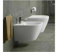 Sanitari sospesi Resort Rak ceramica bianca vaso o bidet e copriwater