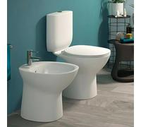 Sanitari tradizionali monoblocco Rimless Morning con scarico a terra