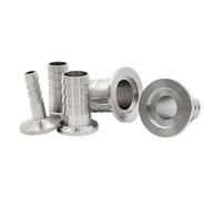 Sanitary Stainless Steel 304KF10 KF16 KF25 KF40 KF50 Vacuum Hose Barb OD6 8 13 16 20 25 38mm Flange Adapter Pipe Fitting Clamp(KF50,25mm)