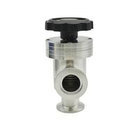Sanitary SUS 304 Stainless Steel L-type Manua lHigh Vacuum Flapper Valve KF16 KF25KF40 KF50 Gas Safety Valv(KF-40)