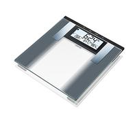 Sanitas 76435 Bilancia Diagnostica in Vetro, Display LCD con Visualizzazione Multipla