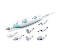 Sanitas SMA 36 - Fresa elettrica per Unghie con 7 Accessori Professionali per Manicure e Pedicure in zaffiro e feltro, Velocità a regolazione continua (3800 - 4600 giri/min)
