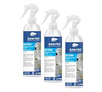 Sanitec, Deo Spray Muschio Bianco, Profumatore Ambienti E Tessuti 300 ml, Profumo Fino A 48 Ore, Tecnologia Elimina Odori (Confezione da 3)