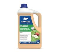 Sanitec, Deo Surface Pesca E Mela Verde, Detergente Profumatore Pavimenti E Superfici Dure 5L, Profumo Fruttato Fino A 24 Ore, Molecola Elimina Odori