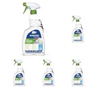 SANITEC igiene sicura Vetri Green Power - Detergente Spray Ecologico Multiuso per Vetri, Cristalli e Specchi - 750 ml (Confezione da 5)