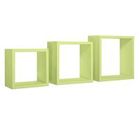 MENSOLE A CUBO DA PARETE SET DI 3 PZ COMPONIBILE VARI COLORI MOD. INCUBO