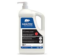 Sanitec - 1045 - Sapone liquido Industrial Soap - con microgranuli scrub - dispenser 5 L - limone - Sanitec - 86215 - Conf. da 1 Pz. - 1045