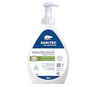 Sanitec MOUSSE SOAP Green Power, Mousse di Sapone a pH Neutro per Pulizia Quotidiana. Con Agenti ad azione Idratante. Dermatologicamente Testato, Per Mani, Viso e Corpo, certificata EU Ecolabel, 600ml
