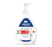 Sanitec SECURGERM SOFT MOUSSE, Mousse di Sapone Mani Igienizzante con Agenti Antibatterici, Non Profumato, Dermatologicamente Testato, Adatto per Mani, Viso e Corpo, 600 ml
