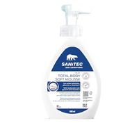 Sanitec Total Body Soft Mousse: Mousse Detergente Neutro per Corpo, Capelli e Igiene Intima, Arricchita con Acido Ialuronico, Glicerina, Vitamina E e Pantenolo, 600ml