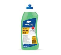 Sanitec, Washup Limone Verde, Detergente Liquido per il Lavaggio Manuale delle Stoviglie, Sgrassa a Fondo e Rilascia una Fresca Profumazione che Elimina i Cattivi Odori, Made in Italy, 1000ml