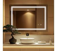 Sanitemodar Specchio Bagno LED 60 x 80 cm Antiappannamento Luce Bianca