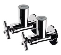 Sanitop-Wingenroth angolare con recidiva rosetta, Exklusiv II, 1,27 cm, Set di 2, in ottone cromato, 22538 0