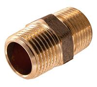 Sanitop-Wingenroth Doppio nipplo con tipo 3/4 '' AG, raccordo con due filettature esterne, doppio connettore, raccordo filettato per l'installazione fine, multi-bordo, ghisa rossa, 163446