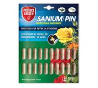 Protect Garden Sanium Pin PFnPO, Insetticida Sistemico in Pillole. Elimina Afidi e Mosca Bianca. Nutre e Protegge Grazie alla Formulazione Ricca di Concime NutriONE. Protegge Tutta La Stagione. 20 pin