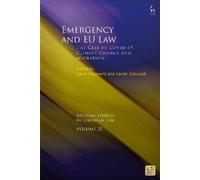 Sanja Bogojevic Emergency and EU Law (Copertina rigida)