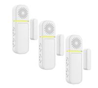 Sanjie Allarme porta con avvisi istantanei e ritardati 30s/1min/2min, allarmi socchiusi per porte e finestre per la sicurezza dei bambini/sicurezza domestica, volume 0-120 dB, campanello di ingresso