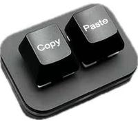 sanjimida Mini tastiera USB a 2 tasti, copia e incolla, tastiera macro programmabile, tastiera meccanica sostituibile a caldo, con cavo dati USB da 1,5 metri (nero)