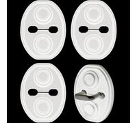 SANJSJHXJ 4 Pezzi Copriserratura per Fiat Ducato Typ 250（2006-2024, Copriserba Protettivo per Serratura Portiera Copertura Protettiva per Chiusura Portiera,White