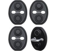 SANJSJHXJ 4 Pezzi Copriserratura per Jeep Avenger Hybrid EV 2023 2024 2025, Copriserba Protettivo per Serratura Portiera Copertura Protettiva per Chiusura Portiera,Black