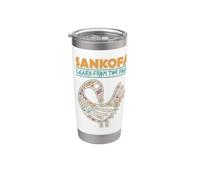 Sankofa African Heritage Akan Simbolo Impara dal Passato Bicchiere termico in acciaio inox doppia parete
