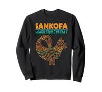 Sankofa African Heritage Akan Simbolo Impara dal Passato Felpa