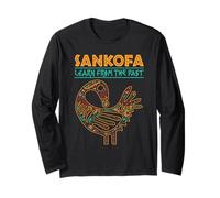 Sankofa African Heritage Akan Simbolo Impara dal Passato Maglia a Manica