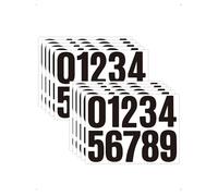 SanKristo 10 Fogli Numeri Adesivi, Numeri Adesivi Grandi da 0 a 9, 10 CM Numero Civico Esterno Adesivo per Cassetta, Segni, Finestre, Porte, Automobili, Casa, Affari, Numero di Indirizzo (Nero)