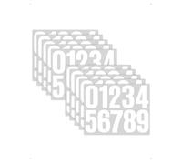 SanKristo 10 Fogli Numeri Adesivi, Numeri Adesivi Grandi da 0 a 9, 10 CM Numero Civico Esterno Adesivo per Cassetta, Segni, Finestre, Porte, Automobili, Casa, Affari, Numero di Indirizzo (Bianco)