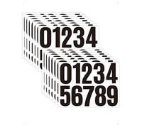 SanKristo 14 Fogli Numeri Adesivi, Numeri Adesivi Grandi da 0 a 9, 10 CM Numero Civico Esterno Adesivo per Cassetta, Segni, Finestre, Porte, Automobili, Casa, Affari, Numero di Indirizzo (Nero)