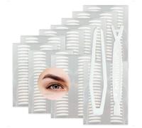 SanKristo 400 pezzi di strisce liftanti per occhi incavati Nastro invisibile per doppia palpebra Ultra naturale Autoadesivo Forte sostegno Strisce liftanti palpebre Adesivi impermeabili, S