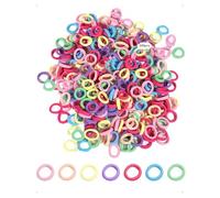 SanKristo 500 Pezzi Elastici Capelli Bambina, Codini per Capelli Bambina, Multicolore Elastici Piccoli, Girls Hair Elastics, Senza Cuciture, Elastico Capelli Colorato per Ragazze Neonati