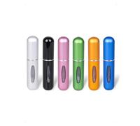 SanKristo 6 Pezzi Atomizzatore di Profumo, 5 ML Ricaricabile Spruzzino Profumo, Mini Nebulizzatore Profumi Portatili con Finestra, Bottiglia Spray Portatile per Viaggi in Aereo, Borse, Viaggi