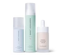 SANKT LEONHARDS - Set ialuronico - con latte detergente, crema viso e siero booster - con prezioso siero di latte biologico di cavalla e capra e ialurone vegetale - per extra glow & riempimento