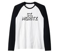 Sankt Moritz Svizzera Industriale - Saint Moritz Schweiz Maglia con Maniche Raglan