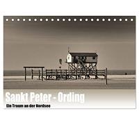 Sankt Peter-Ording. Ein Traum an der Nordsee (Tischkalender 2026 DIN A5 quer), CALVENDO Monatskalender: Sankt Peter-Ording in Sephia