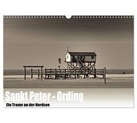 Sankt Peter-Ording. Ein Traum an der Nordsee (Wandkalender 2026 DIN A3 quer), CALVENDO Monatskalender: Sankt Peter-Ording in Sephia