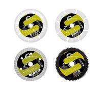 SANLEETEK Dischi Diamantati 75mm 4pezzi per Porcellanato, Ceramica, Tavole in Metallo e Morbido - Plastica Smerigliatrice Angolare con Foro 10mm