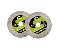 SANLEETEK Disco Diamantato 115mm 2pezzi Dischi Taglio Diamantati per Gres Piastrelle Ceramica Marmo Pietra Artificiale con Griglia a X Bifacciale