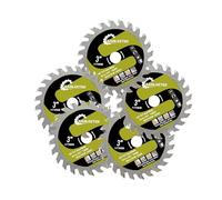 SANLEETEK Lama per Sega Circolare per Legno - 5 pezzi 75mm TCT Disco per Taglio Legno, Plastica e FRP