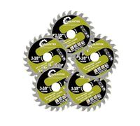 SANLEETEK Lama per Sega Circolare per Legno - 5 pezzi 85mm TCT Disco per Taglio Legno per Plastica